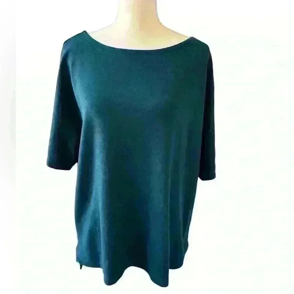Eileen Fisher size XL oversized top beautiful Teal color
